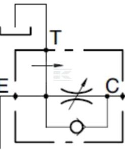Válv ctrl. caudal 3 vías acero 7 Válv ctrl. caudal 3 vías acero