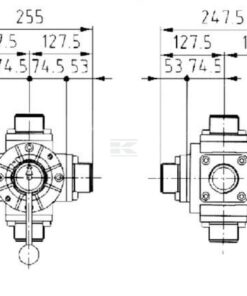 Llave esférica 4/5 vías 2