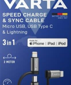 Cable Micro USB, USB tipo C, lightning