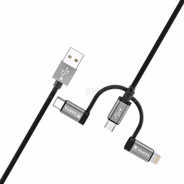 Cable Micro USB, USB tipo C, lightning 3 Cable Micro USB, USB tipo C, lightning