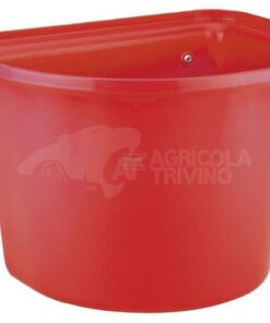 Cubo con asa rojo
