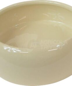 Comedero tipo cuenco porcelana blanco 1L Capacidad 1Kg