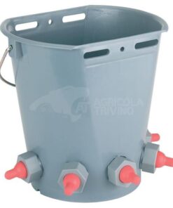 Cubo para corderos con 5 tetinas