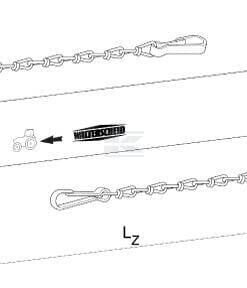 Eje de TDF sin horquillas W2100 L: 1210 mm, Walterscheid