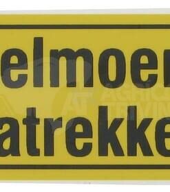 Autoadhesivo de seguridad "wielmoeren natrekk"