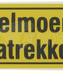 Autoadhesivo de seguridad "wielmoeren natrekk"
