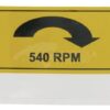 Adhesivo cardán 540 rpm derecha