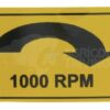 Adhesivo cardán 1.000 rpm derecha