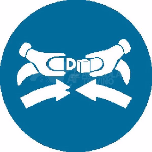 Autoadhesivo orden de seguridad 100 mm