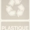 Adhesivo plástico reciclable