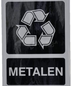 Adhesivo reciclaje de metal
