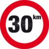 Placa 30 km tipo holandés