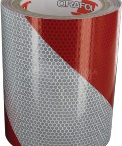 Adhesivo de advertencia 141 mm x 9 m derecha, clase 2, DIN30710