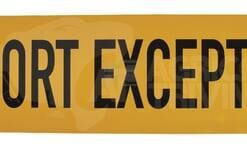 Placa "Transport exceptionnel"