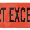 Placa "Transport exceptionnel"
