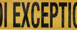 Cartel "Convoi exceptionnel"