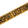 Placa "TRANSPORT EXCEPTIONNEL"