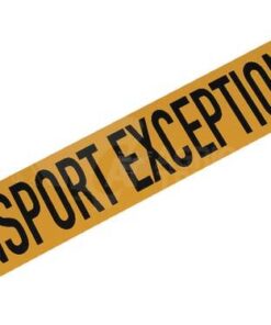 Placa "TRANSPORT EXCEPTIONNEL"