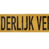 Placa "UITZONDERLIJK VERVOER"