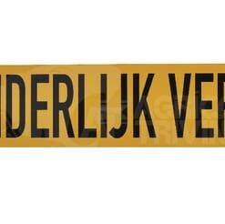 Placa "UITZONDERLIJK VERVOER"