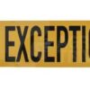 Placa "CONVOI EXCEPTIONNEL" 3 Placa "CONVOI EXCEPTIONNEL"