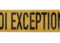 Placa "CONVOI EXCEPTIONNEL"