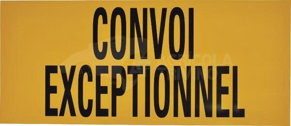 Cartel "Convoi exceptionnel"