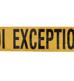Cartel "Convoi exceptionnel"