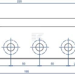 Cuchilla picadora 220x70x10
