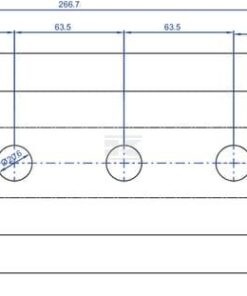 Cuchilla picadora 266,7x127x12,7