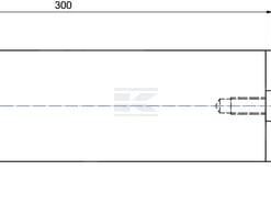 Contracuchilla 300x80x20