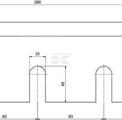 Cuchilla picadora 280x100x10 3 Cuchilla picadora 280x100x10