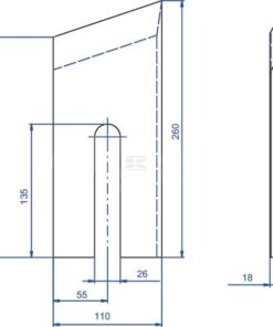 Cuchilla picadora 110x260x18 3 Cuchilla picadora 110x260x18