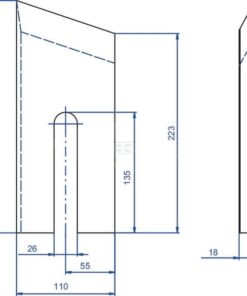 Cuchilla picadora 110x260x18 3 Cuchilla picadora 110x260x18