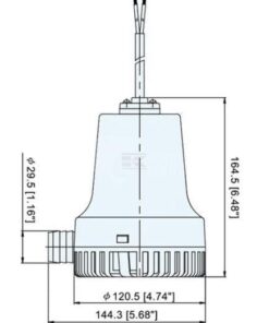 Bomba sumergible 12 V + 8 m 3 Bomba sumergible 12 V + 8 m