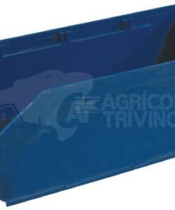 Caja almacenaje 90 x 300 x 90 mm, azul, Metalin