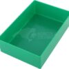 Caja de surtido con compartimentos de polipropileno verde, 108 x 162 x 45 mm, Hünersdorff