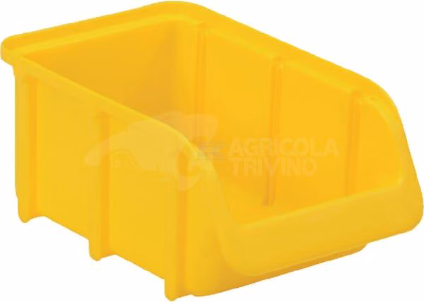 Caja almacenamiento apilable, polipropileno amarillo de 0,73 L, 100 x 165 x 75 mm, Linbin nº 2, Hünersdorff 1 Caja almacenamiento apilable, polipropileno amarillo de 0,73 L, 100 x 165 x 75 mm, Linbin nº 2, Hünersdorff