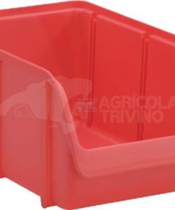 Caja almacenamiento apilable, polipropileno azul de 7 L, 205 x 335 x 155 mm, Linbin nº 4, Hünersdorff