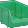 Caja almacenamiento apilable, polipropileno verde de 7 L, 205 x 335 x 155 mm, Linbin nº 4, Hünersdorff