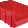 Caja almacenamiento apilable, polipropileno rojo de 19,27 L, 315 x 495 x 185 mm, Linbin nº 5, Hünersdorff