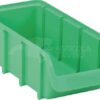 Caja almacenamiento apilable, polipropileno verde de 1 L, 100 x 215 x 75 mm, Linbin nº 2L, Hünersdorff