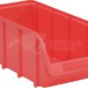 Caja almacenamiento apilable, polipropileno rojo de 4,24 L, 146 x 318 x 127 mm, Linbin nº 3, Hünersdorff