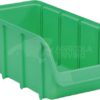 Caja almacenamiento apilable, polipropileno verde de 4,24 L, 146 x 318 x 127 mm, Linbin nº 3, Hünersdorff