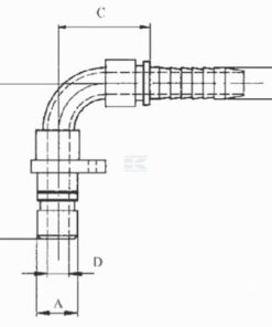 Terminal DN12-16 mm 90°