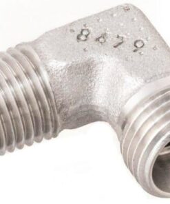 Codo de espárrago macho 10L x 1/4" NPT acero inox. 8 Codo de espárrago macho 10L x 1/4