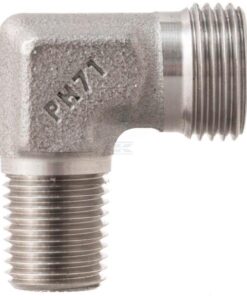 Codo de espárrago macho 12L x 1/4" NPT acero inox. 11 Codo de espárrago macho 12L x 1/4