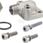 Unión simple con brida en escuadra 12L