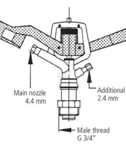 Pulveriz. regadío V35 BU 3/4"