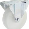 Rueda industrial fija en poliamida: Ø175 x 50 mm, placa de soporte: 145 x 110 mm. Capacidad: 180 kg, Ro-Carr